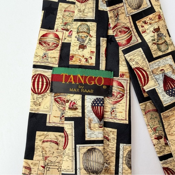 Men’s Tango By Max Raab Silk Necktie 
Aerostatic Ballon Design - Picture 4 of 6